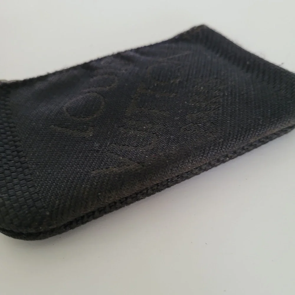 Louis Vuitton Damier Geant Cles Key Pouch Black Canvas Coin Purse M93549